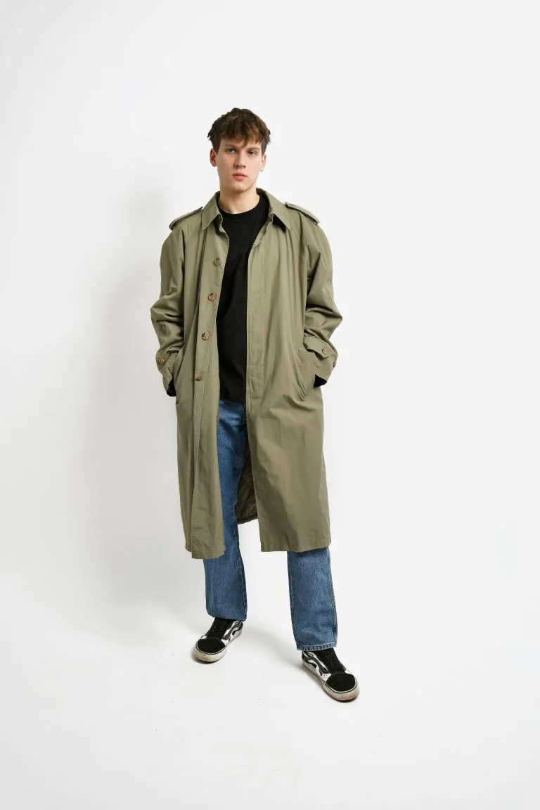 80s retro detective trench coat