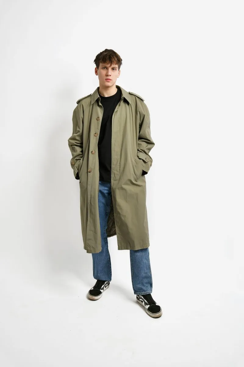 80s retro detective trench coat