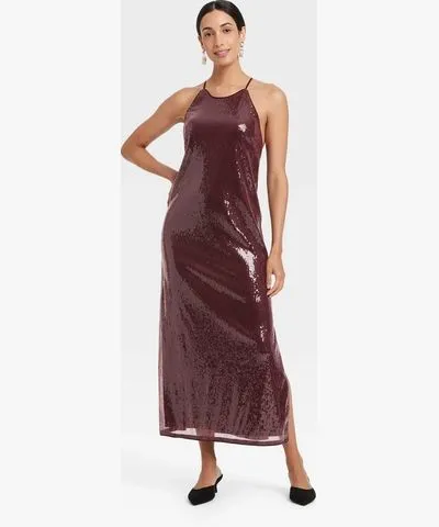 A New Day Women's Sequin Midi A-Line Dress