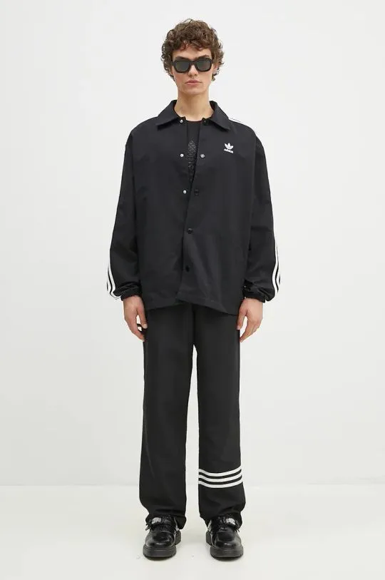 adidas Originals jacket Mesh Coach men's black color IZ1831