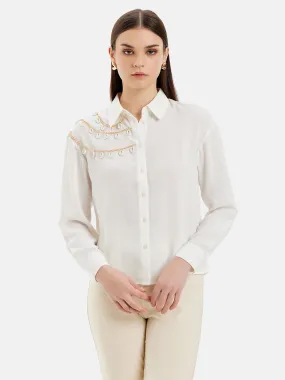 Alexia Full Sleeves Shirt With Embellishment