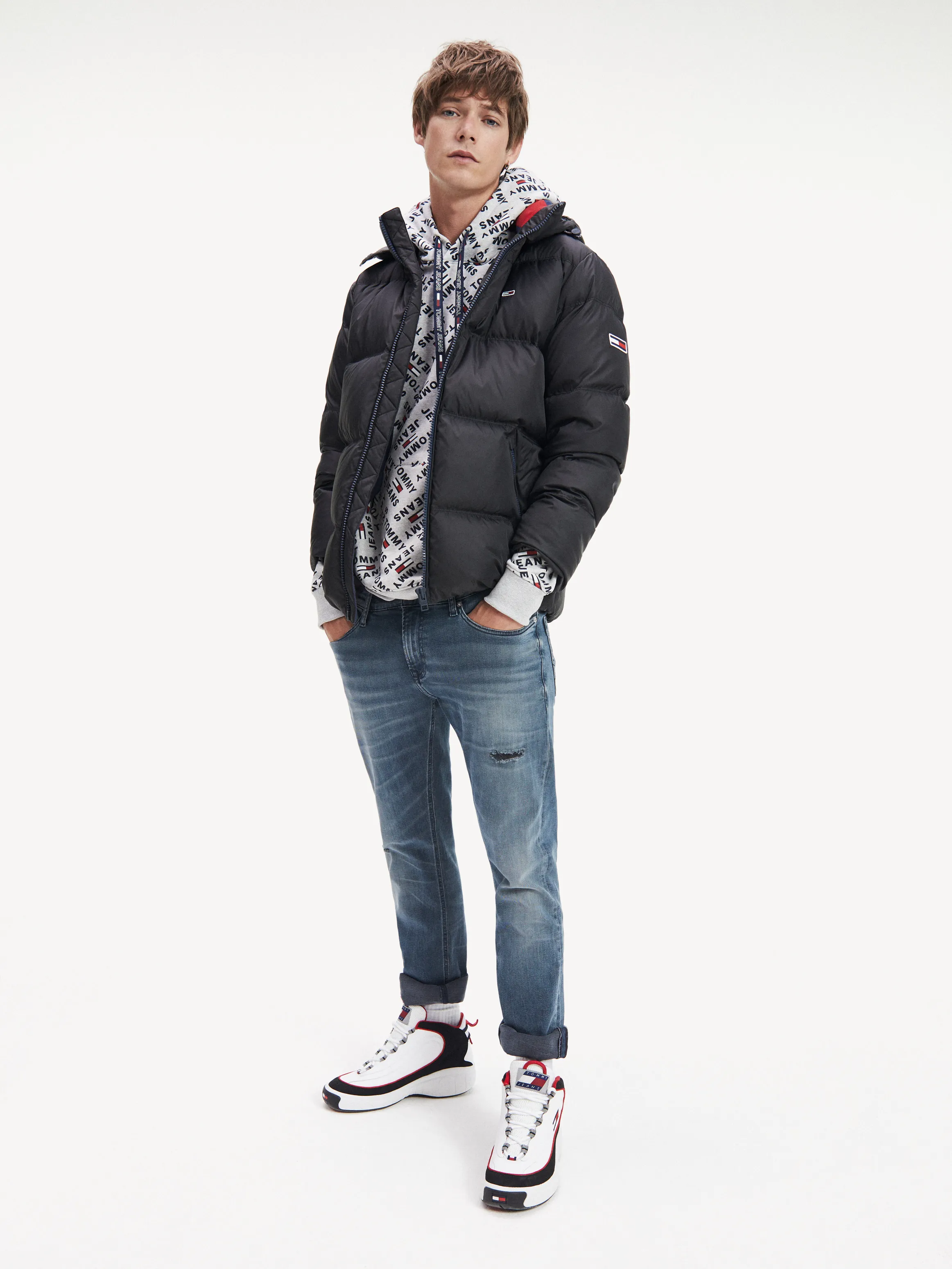 All-over Print Regular Fit Hoodies | Tommy Hilfiger