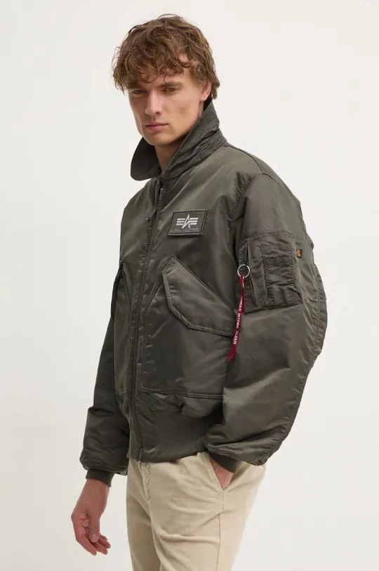 Alpha Industries jacket men's gray color