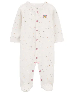 Baby Rainbow Snap-Up Footie Sleep & Play Pajamas