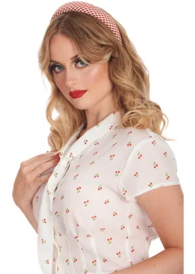 Banned Cherry Amour 40's Blouse White