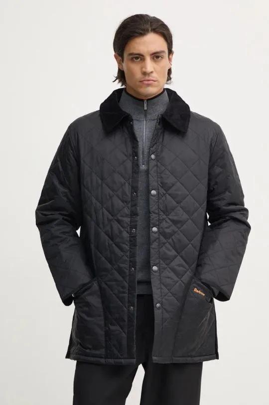 Barbour jacket le Quilt men's black color MQU0001