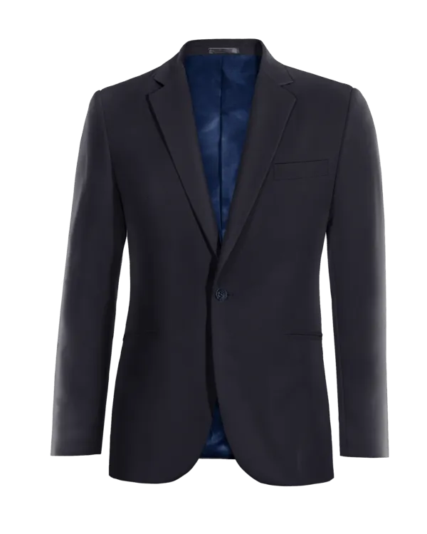  Blazer azul slim fit de 1 botón