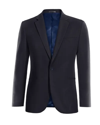  Blazer azul slim fit de 1 botón