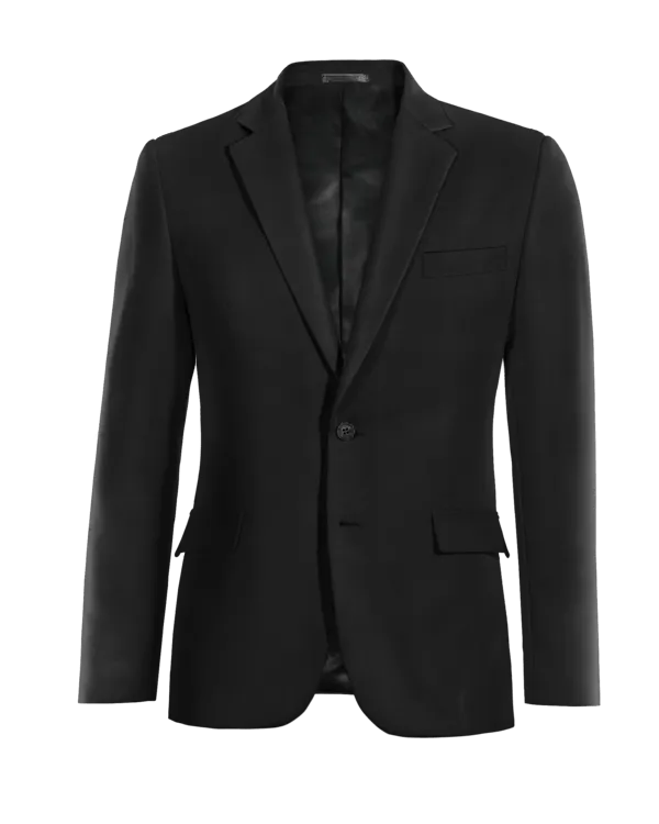  Blazer negra de Lana Merino premium