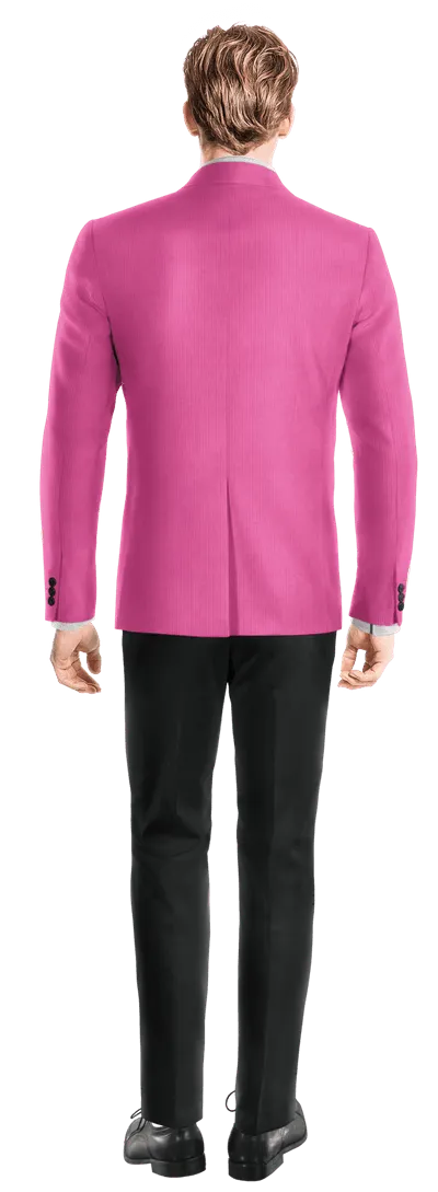  Blazer rosa de pana slim fit