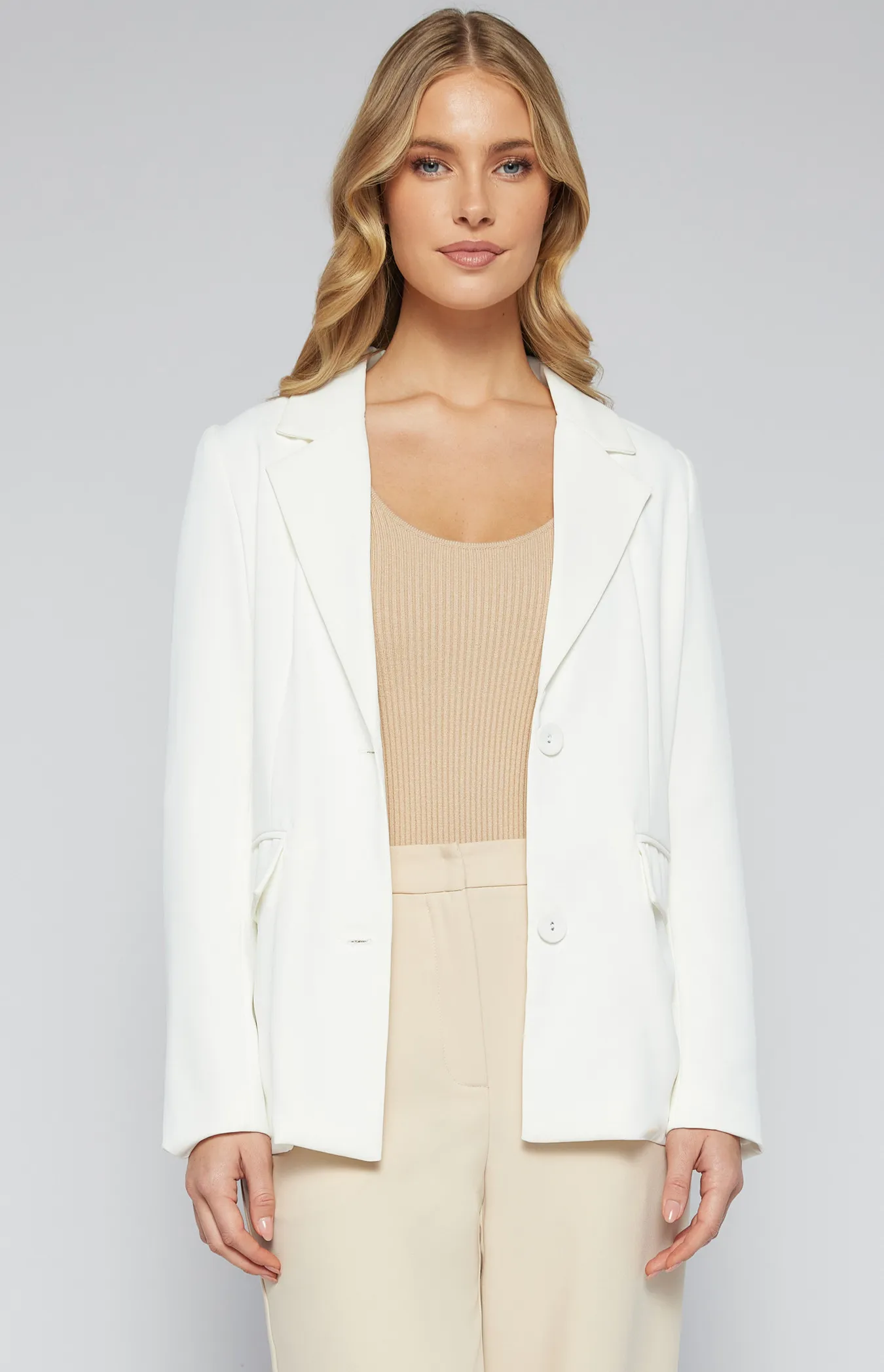 Boyfriend Blazer with Functional Pockets (SJT365-2B)