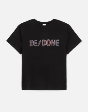 Classic RE/DONE Stripe Tee - Black