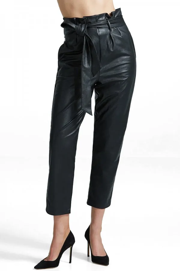 Commando Faux Leather Paperbag Pants