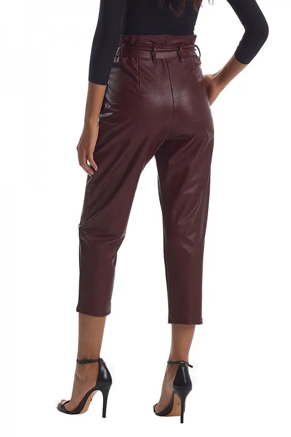 Commando Faux Leather Paperbag Pants