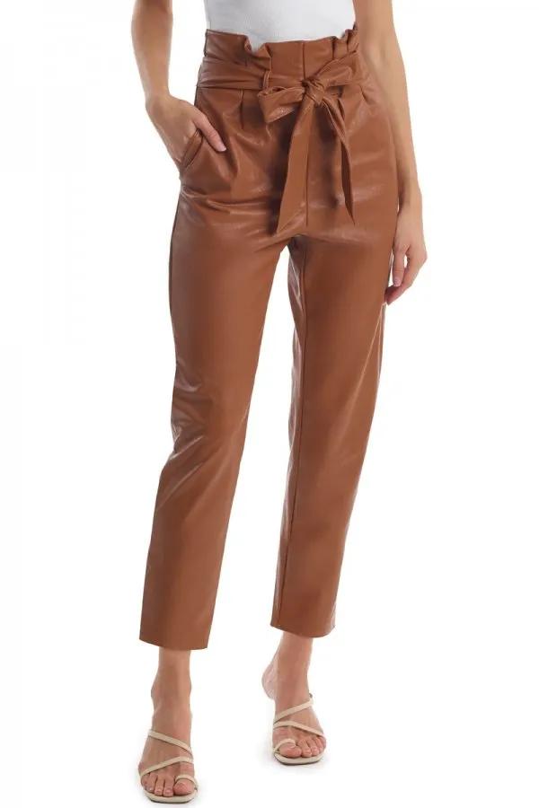 Commando Faux Leather Paperbag Pants