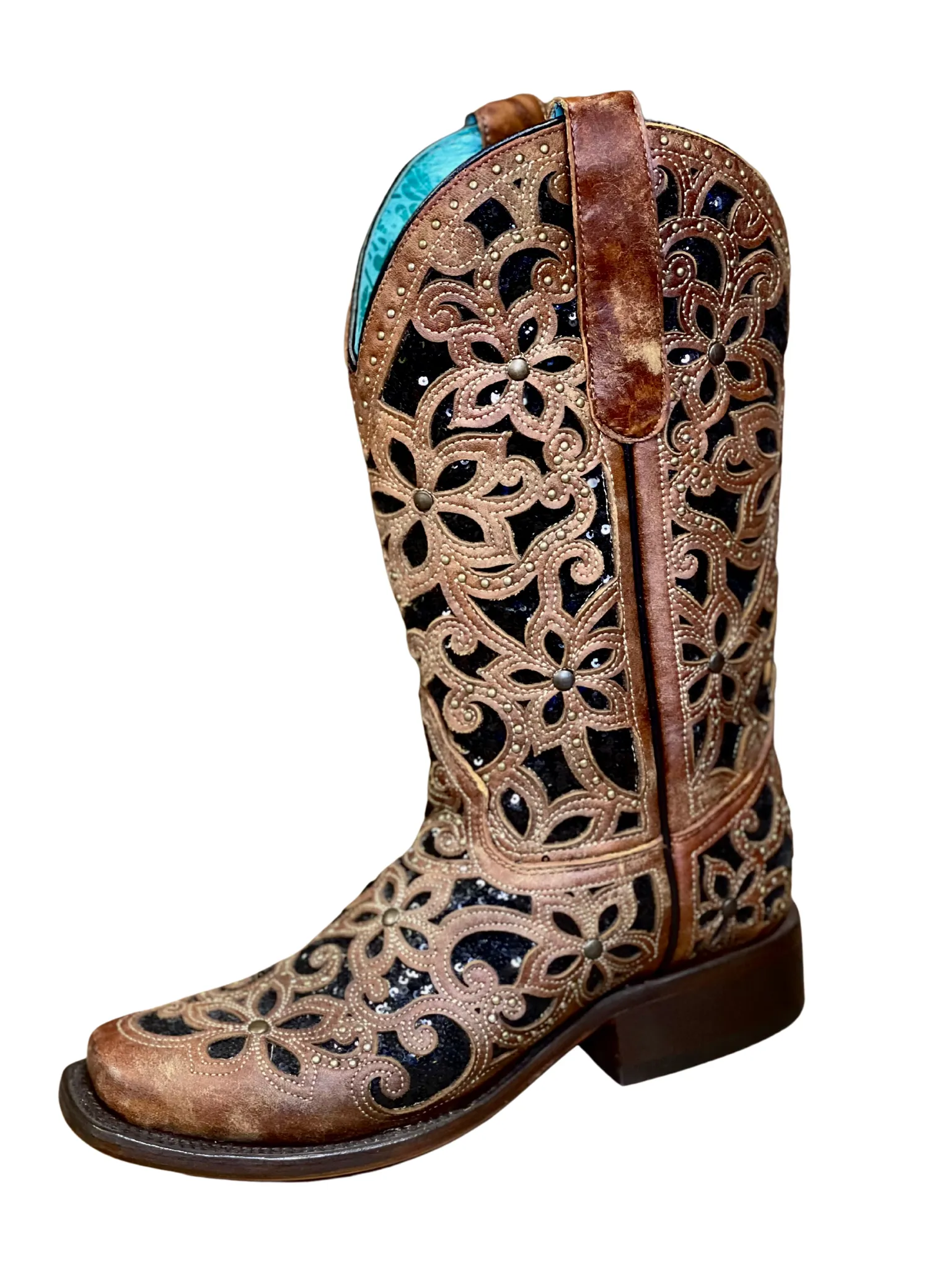 Corral Black Inlay Western Boot