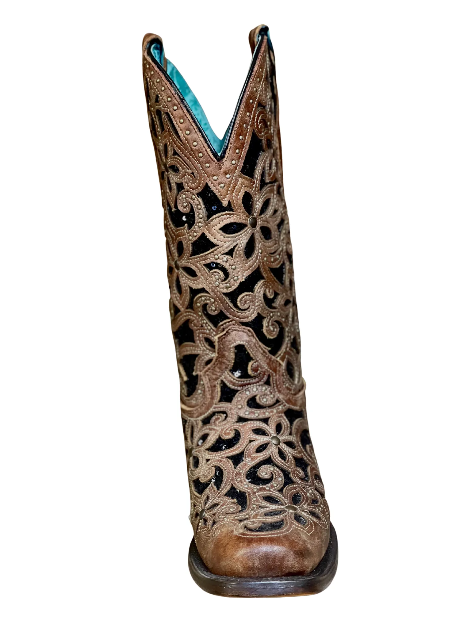 Corral Black Inlay Western Boot