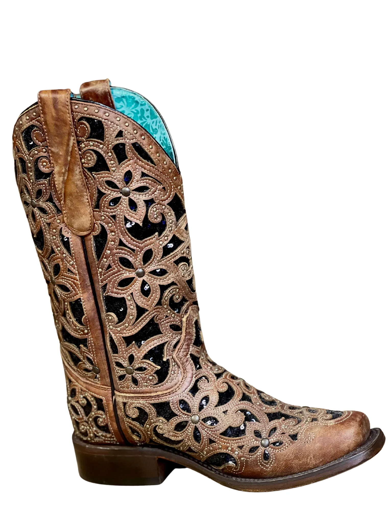 Corral Black Inlay Western Boot