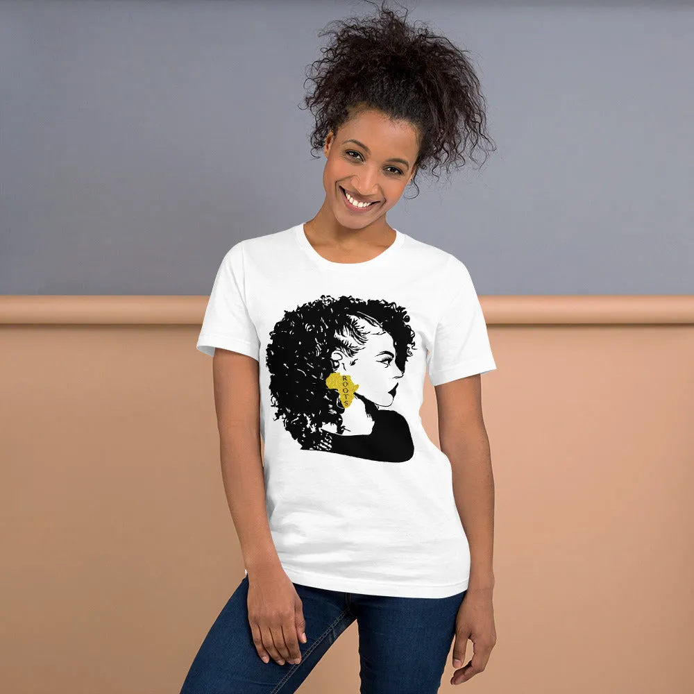 Curly Haired Black Beauty Short-Sleeve Unisex T-Shirt