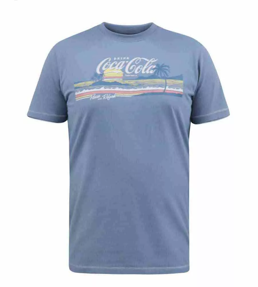 D555 Mens Coca Cola Printed Tshirt Official Licensed Product (NORFOLK)