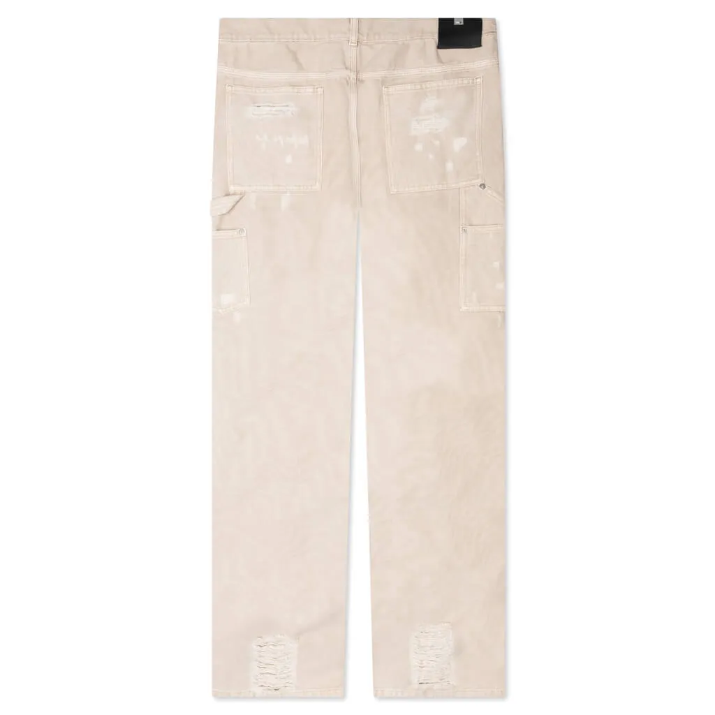 Destroyed Carpenter Pant - Off-White