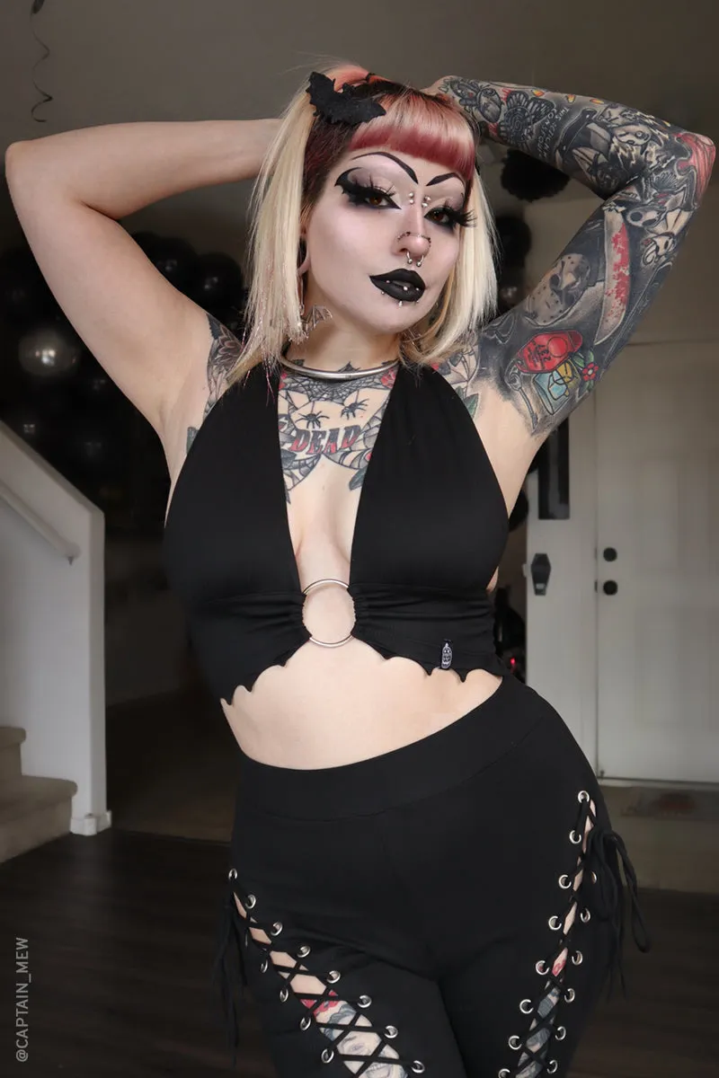 Draculas Daughter O-Ring Halter Top