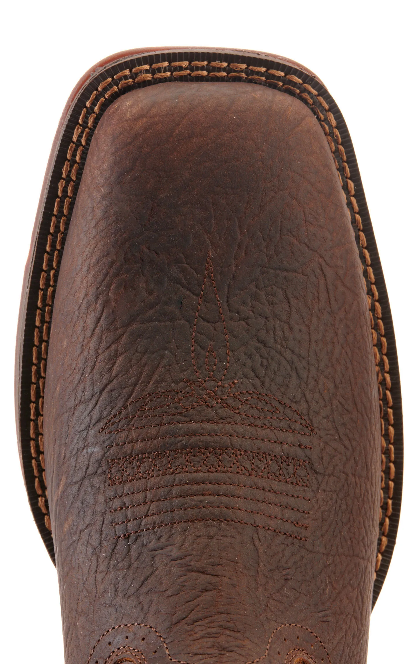 Durango Men's Rebel Dark Brown and Chestnut Wide Square Toe Cowboy Boots - Cavender's Exclusive