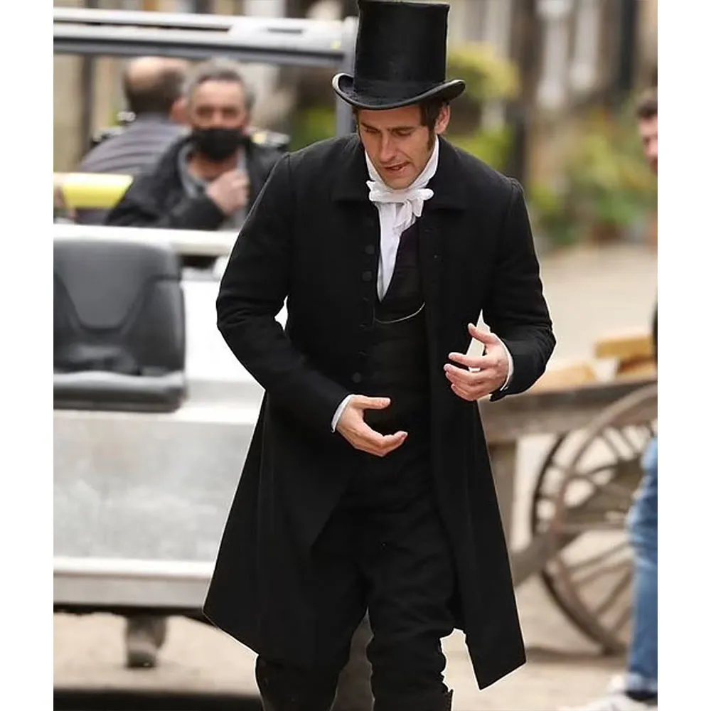 Emily Oliver Jackson-Cohen Black Coat