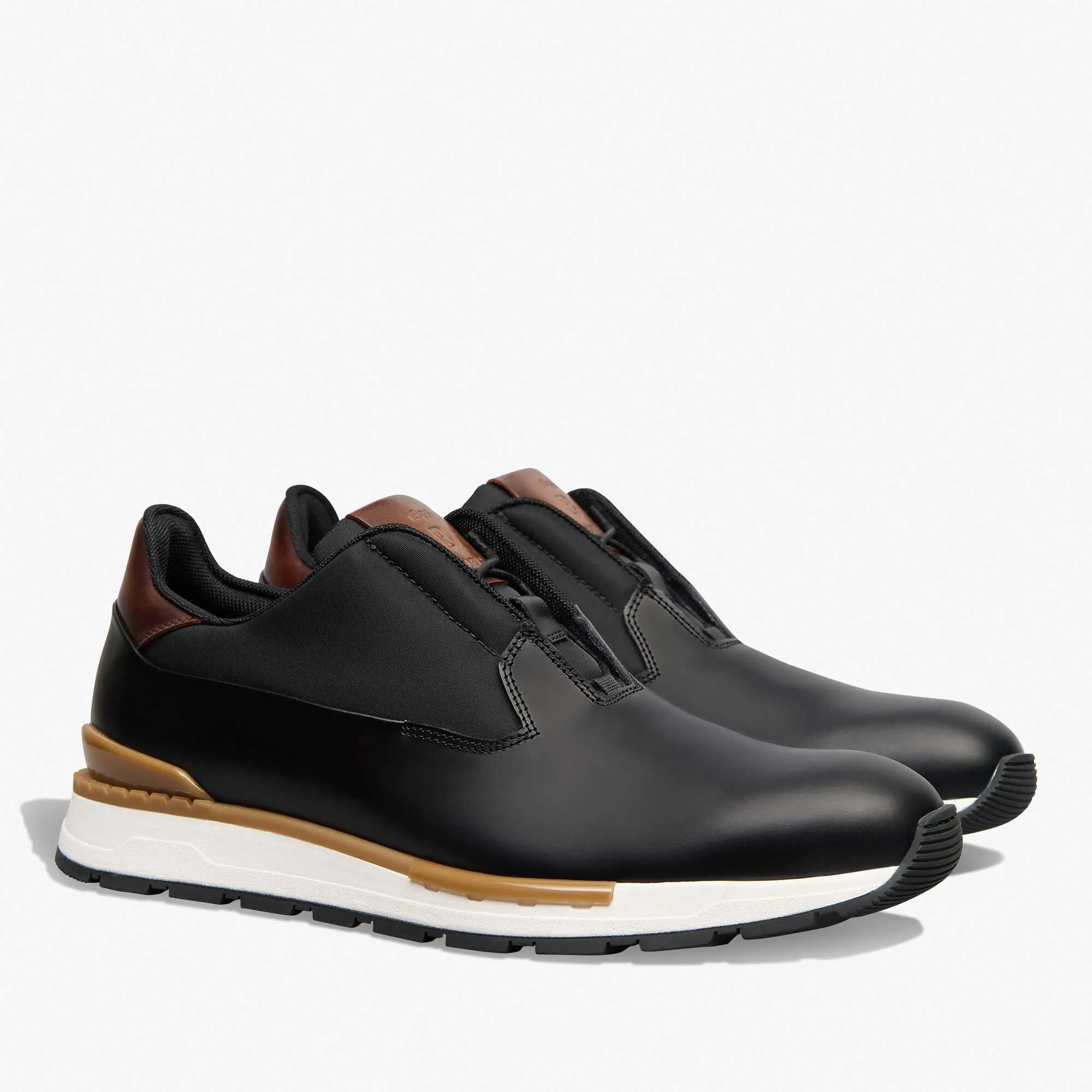 Fast Track Glazed Calf Leather Sneaker