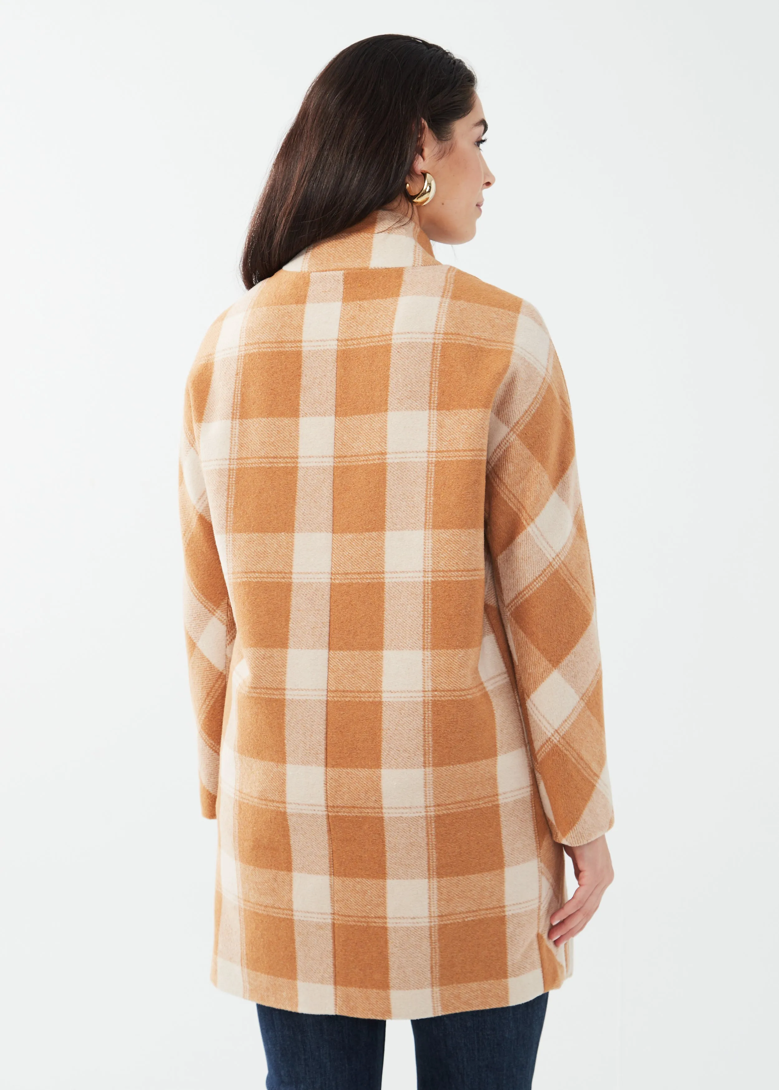 FDJ coat 1430145, plaid cocoon SALE S, XXL