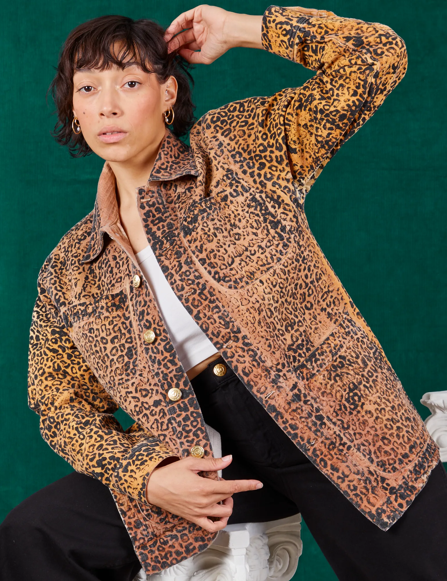 Field Coat - Leopard Print *FINAL SALE*