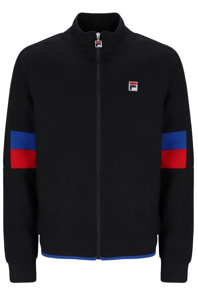 Fila Fischer Colour Blocked Track Jacket Black/Bright Blue