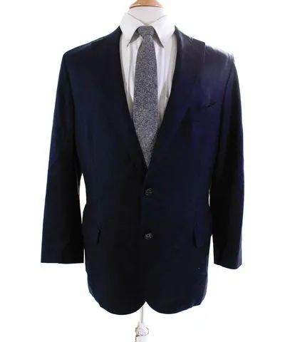 Giorgios of Palm Beach Mens Buttoned Darted Collared Blazer Navy