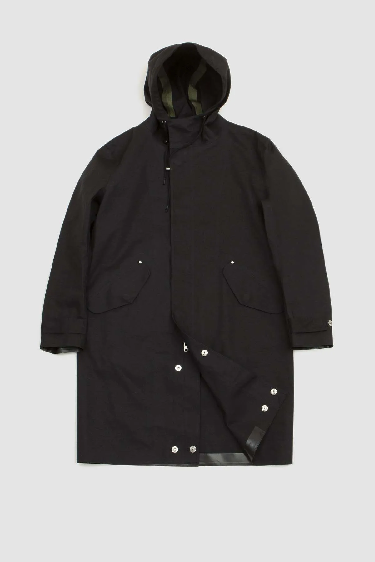 Granish Hooded Coat - Black