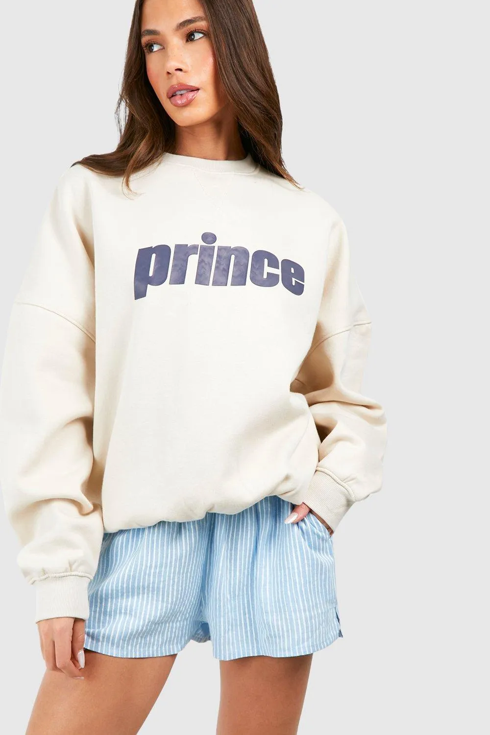 Hoodies & Sweatshirts | Prince Printed Oversized Sweatshirt | boohoo