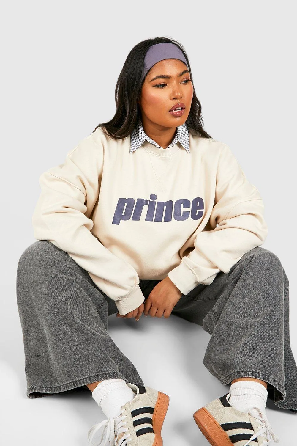 Hoodies & Sweatshirts | Prince Printed Oversized Sweatshirt | boohoo