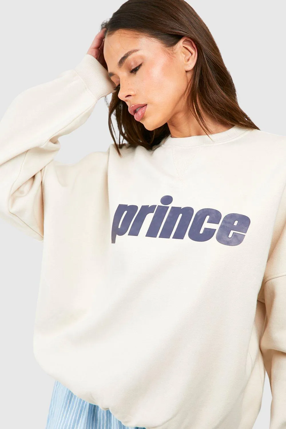 Hoodies & Sweatshirts | Prince Printed Oversized Sweatshirt | boohoo