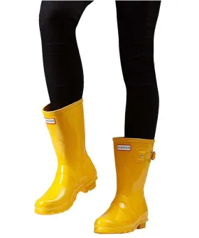 Hunter Women’s Original Short Gloss Rain Boots – Yellow