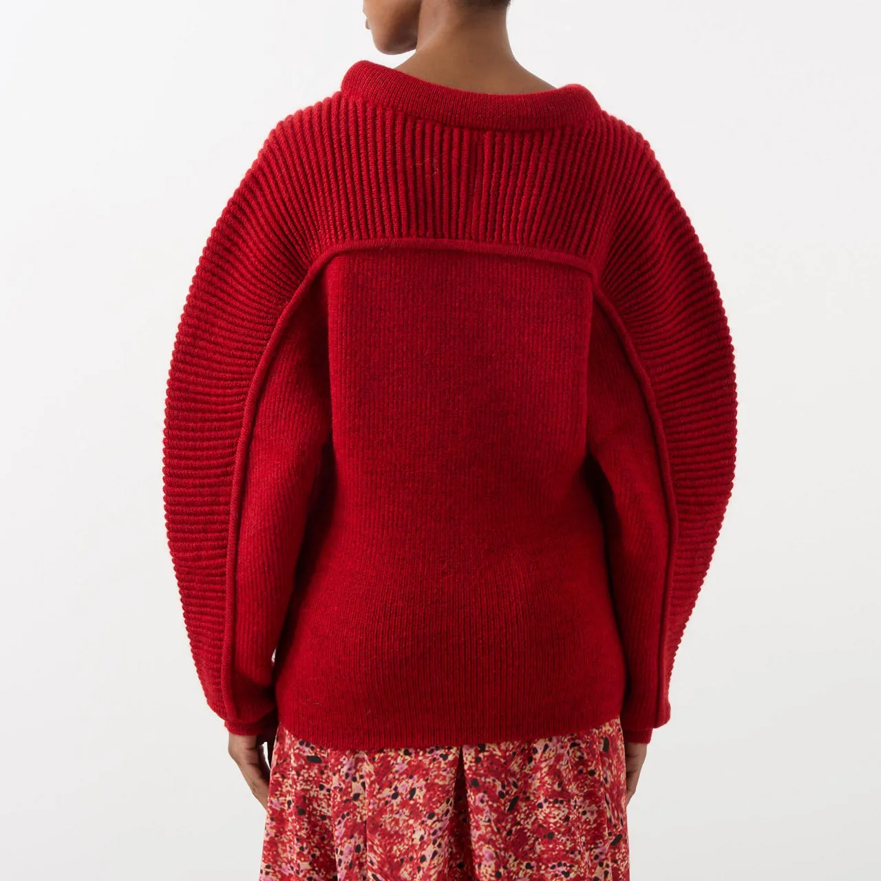 ISABEL MARANT Hoby Ribbed Sweater - Red