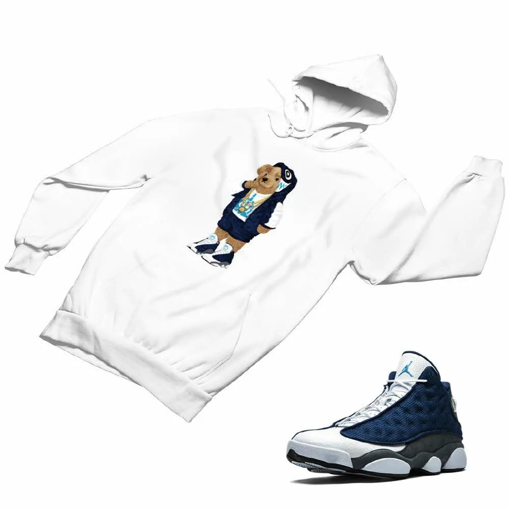 Jordan 13 flint grey Matching Custom Designed Hoodies JD 13-18-17