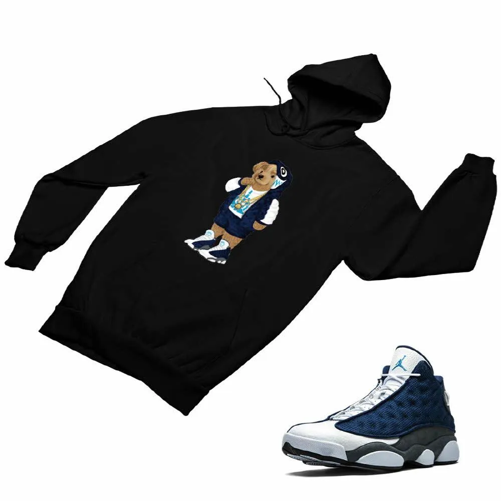 Jordan 13 flint grey Matching Custom Designed Hoodies JD 13-18-17