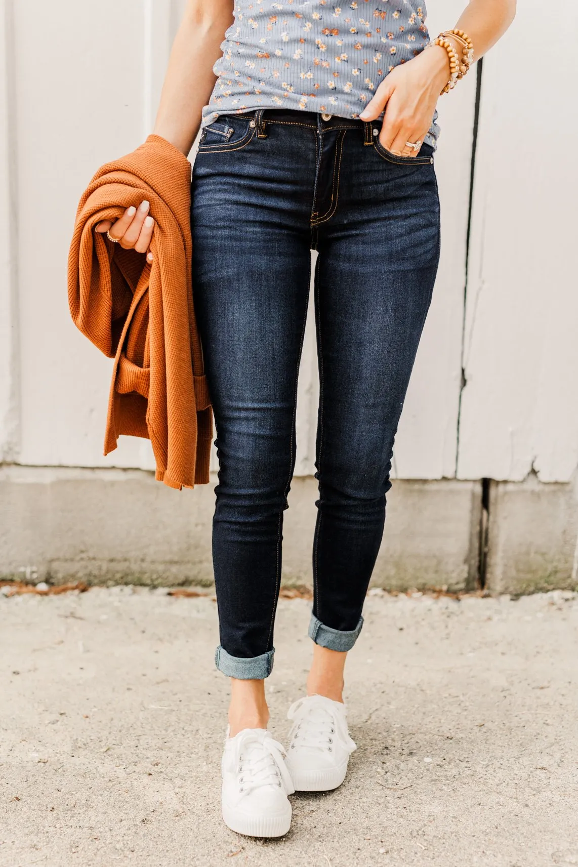 KanCan Mid-Rise Skinny Jeans- Christine Wash