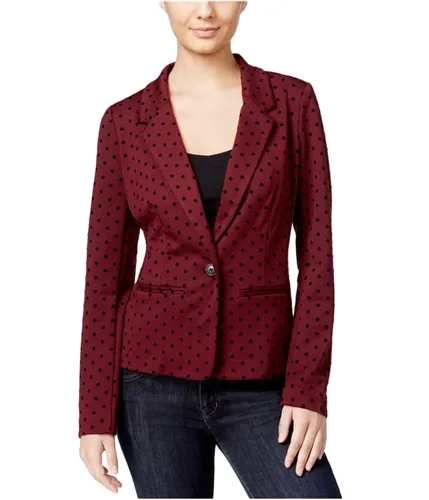 Kensie Womens Polka Dot Blazer Jacket