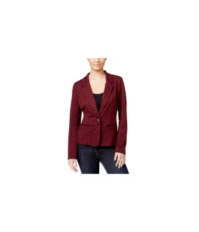 Kensie Womens Polka Dot Blazer Jacket