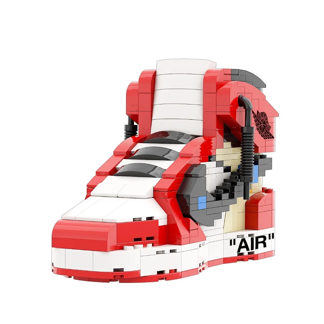 KICKSMINI OFF-WHITE AJ 1 CHICAGO Sneaker Bricks