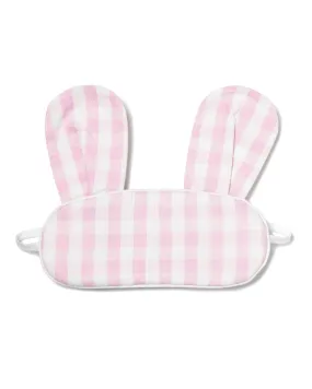 Kid's Bunny Sleep Mask | Pink Gingham