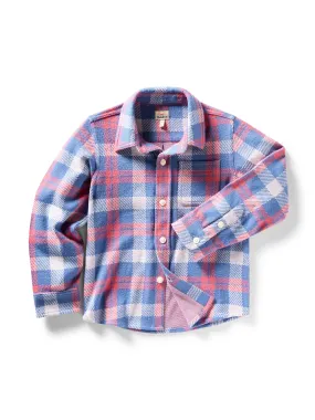 Kids Legend Sweater Shirt - Viewpoint Rose Plaid