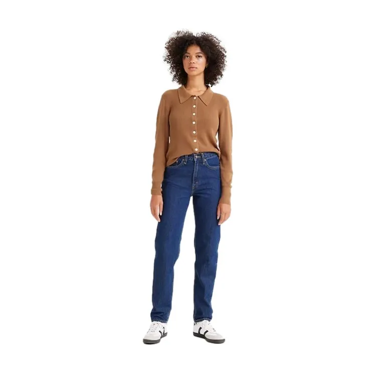 LEVI'S  '80 MOM Blue Jeans Running  Donna Blu