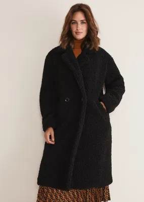 Libbie Longline Teddy Coat