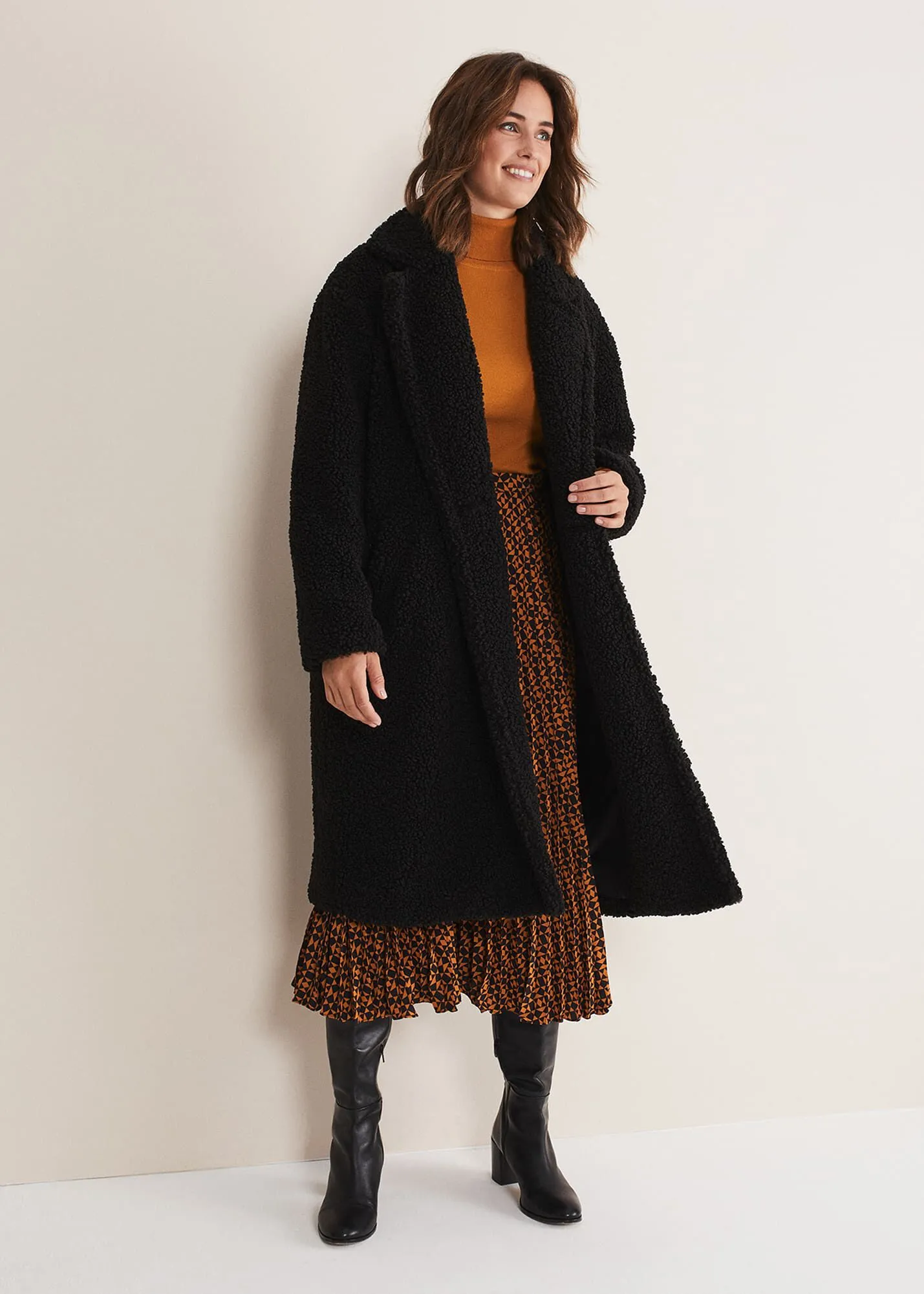 Libbie Longline Teddy Coat